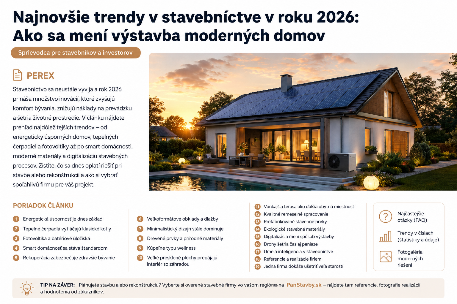 Najnovšie trendy v stavebníctve v roku 2026: Ako sa mení výstavba moderných domov