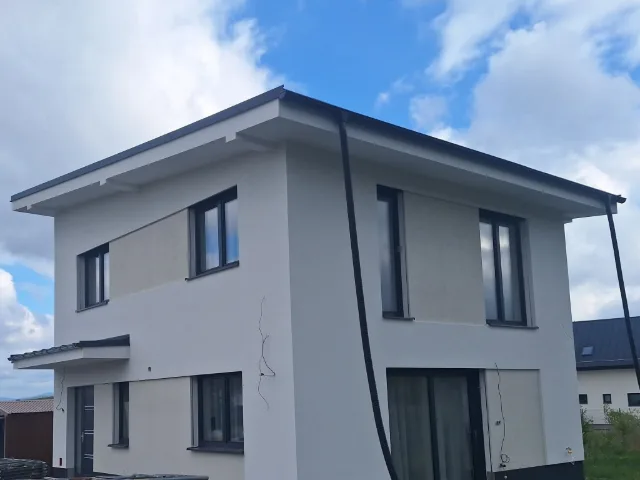 Fasádne práce na novostavbe