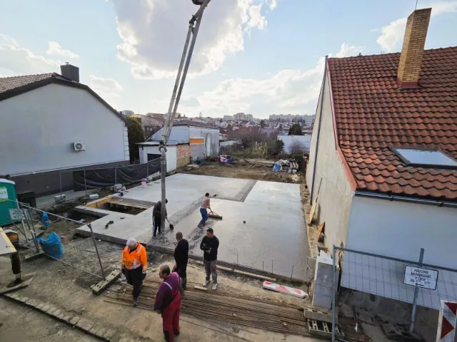 Základy rodinného domu s pivnicou