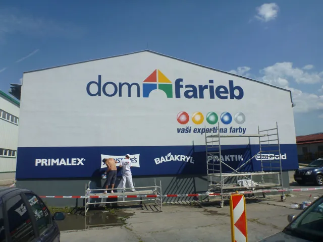 Nátery a nástreky loga firmy
