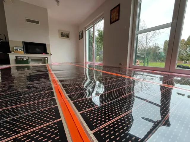 Realizácia vykurovacej fólie Trivolt ONE pod plávajúcu podlahu