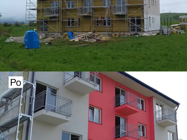 Vyhotovenie fasády pred a po – fotka 3