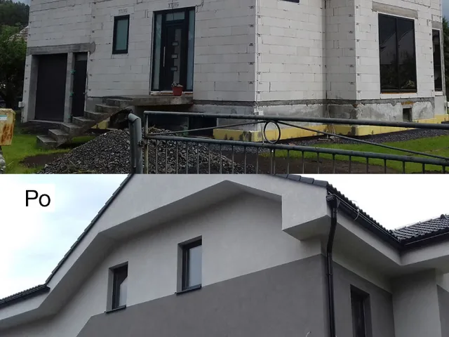 Vyhotovenie fasády pred a po – fotka 4